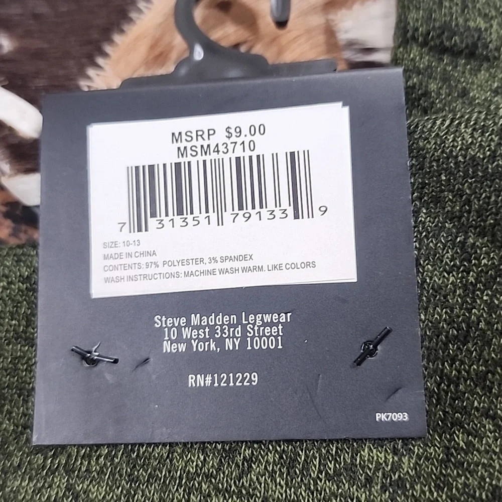 Men’s Steve Madden Hustle Socks Set Of 2 Pairs NWT Hustle-Green New